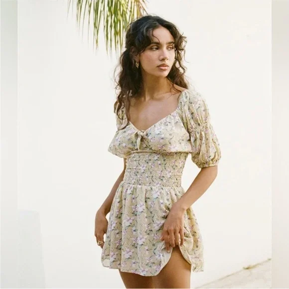 Sabo Skirt Floral Mini Dress - Picture 1 of 5